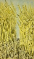 Modernist Landscape Painting Wheatfield