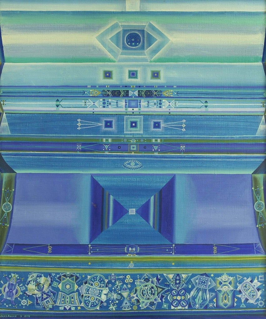 Colorful Abstract Oil Painting "Celestial Field"