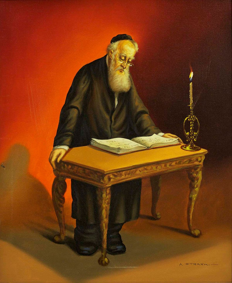 Oil Painting of Rabbi