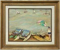 Used "LE PARASOL" View of Sail & Paddle Boats