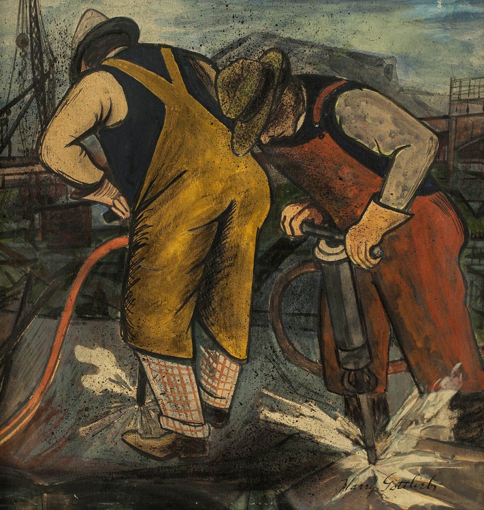 "Rock Drillers, 1939" WPA era piece.