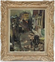 Parisian Street Scene with Figures