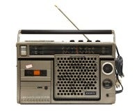 Retro Sony Cassette-Corder, (Boom Box Figures)