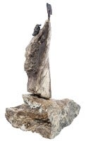 Vintage "Moses" Biblical Sculpture Stone and Iron