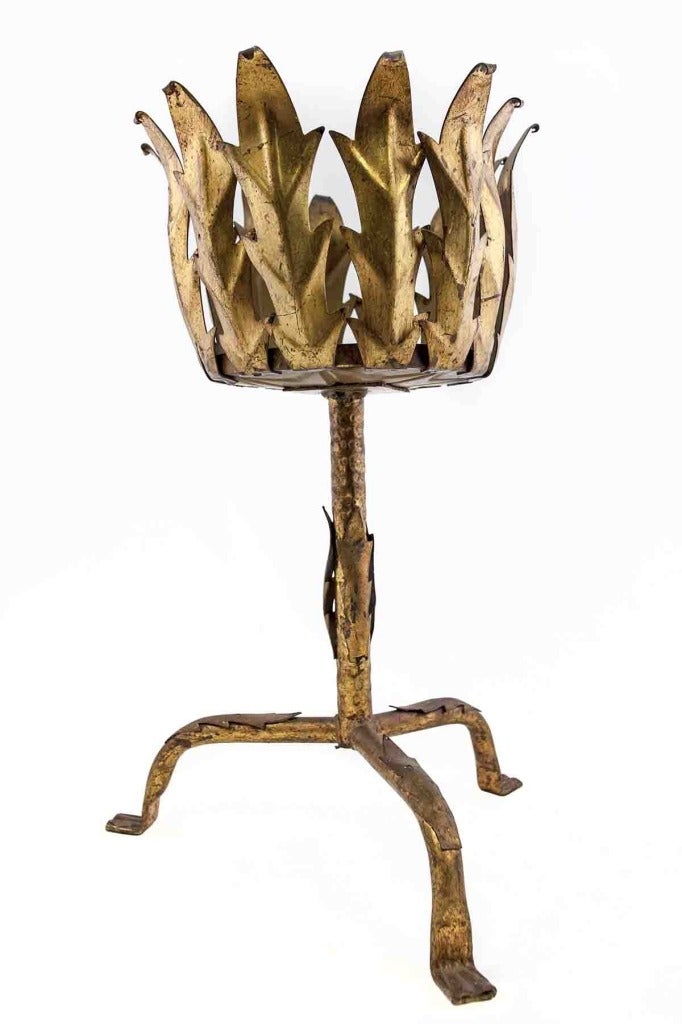Pair of Gilt Bronze Plant Stands, Jardinieres For Sale 1