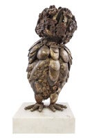Mexican Brutalist Animal or Bird Form Sculpture, Owl