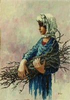 UNTITLED (WOMAN CARRYING BRANCHES)
