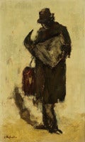 UNTITLED (MAN IN TRENCHCOAT READING THE NEWSPAPER)
