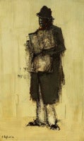 Vintage UNTITLED (MAN IN TRENCHCOAT WITH NEWSPAPER)
