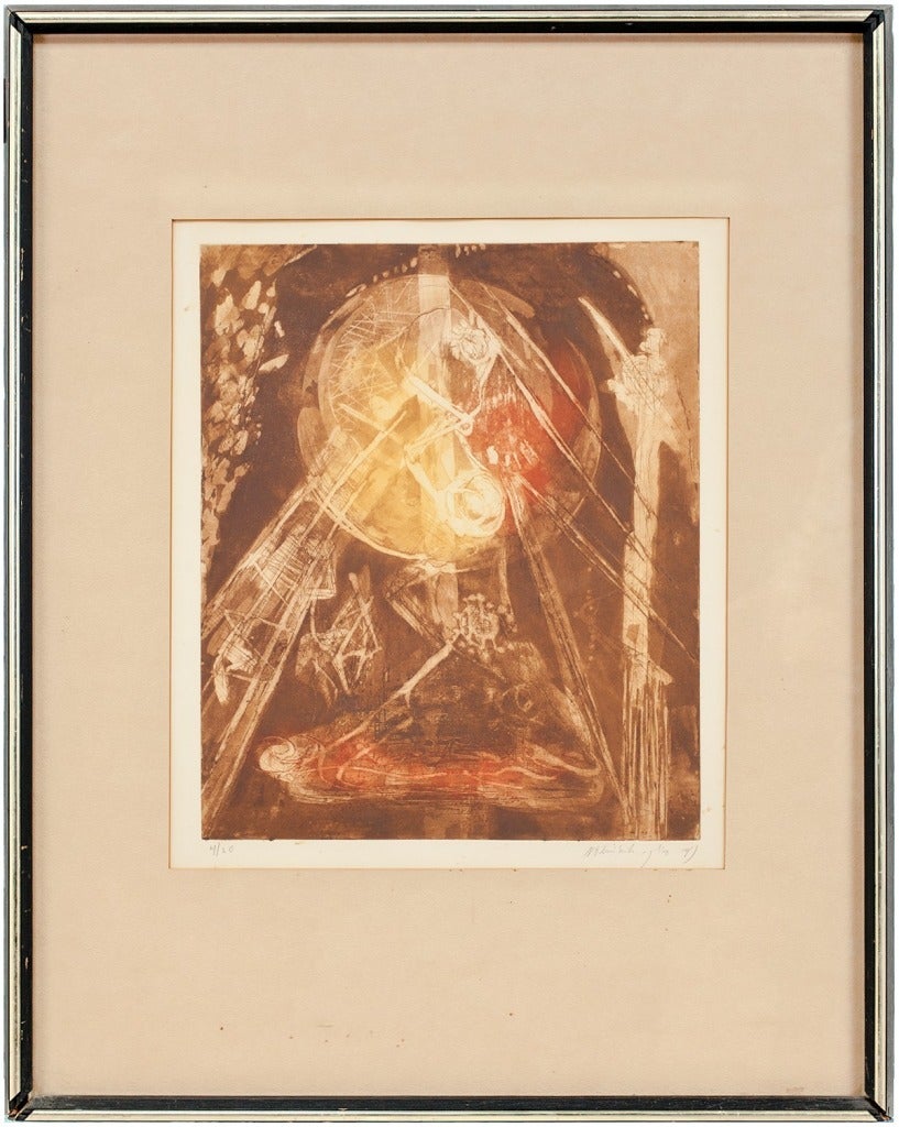 UNTITLED ED.4 OF 20 (BROWN ABSTRACT COMPOSITION)