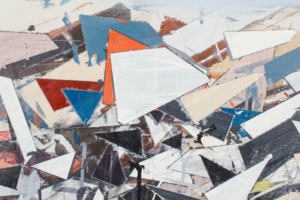 Untitled (Abstract Triangles Composition) For Sale 2