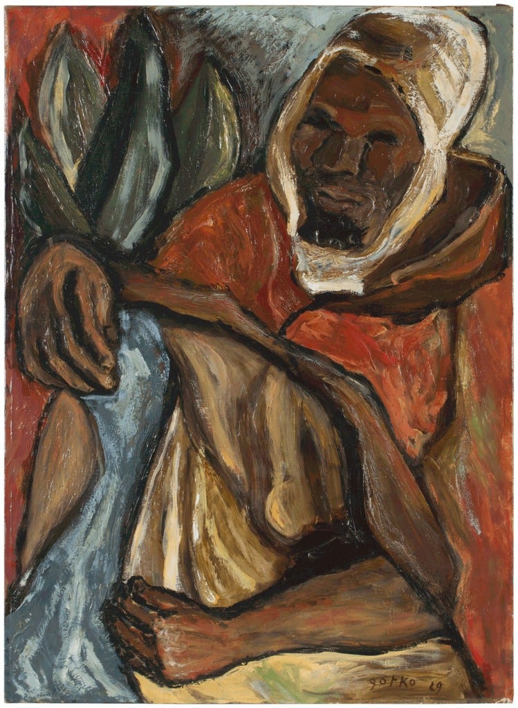 UNTITLED (BERBER MAN - Painting de Jacques Gotko