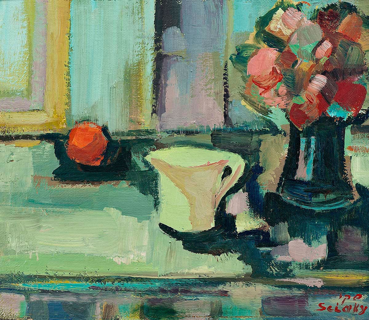 Still Life - Painting by Bella Sciaky