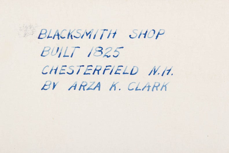 BLACKSMITH SHOP, CHESTERFIELD, NEW HAMPSHIRE