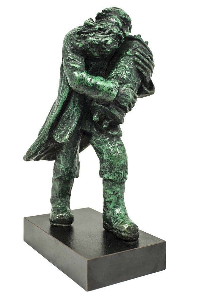 Love of Torah (Bronze) - Sculpture by Nicky Imber