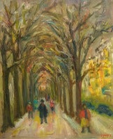 Jacques Zucker Impressionism Landscape Painting "Untitled"