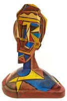 Italo Scanga Abstract Wood Sculpture "Untitled"