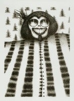 Ed Paschke Original Lithograph "Untitled"