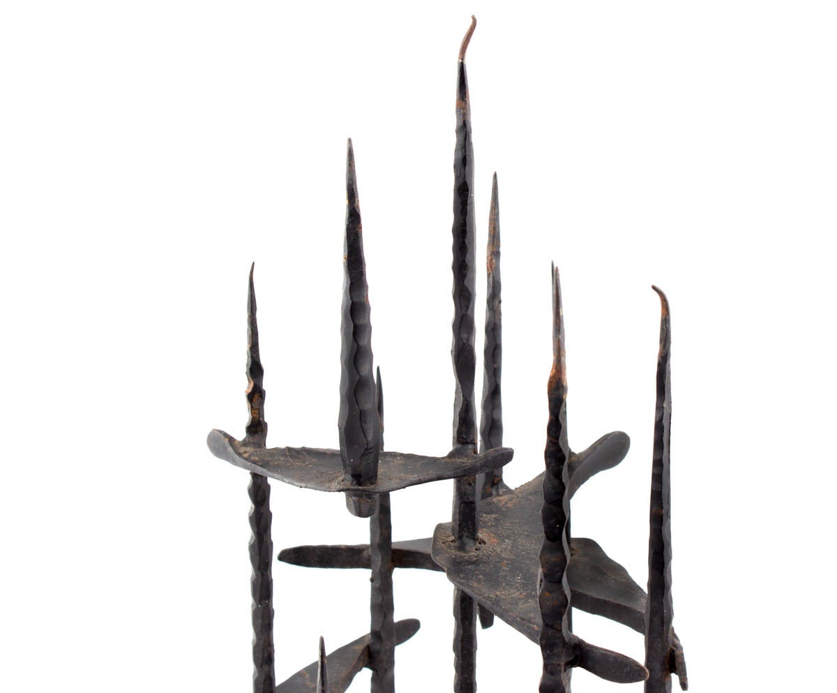 UNTITLED (HAND FORGED IRON SCULPTURE) - Sculpture by David Palombo