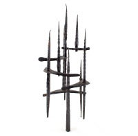 UNTITLED (HAND FORGED IRON SCULPTURE)