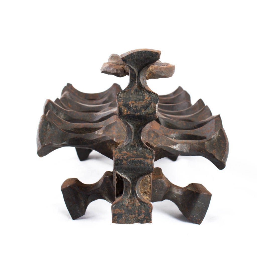 UNTITLED (HAND FORGED IRON SCULPTURE)