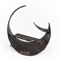 UNTITLED (CIRCULAR HAND FORGED IRON SCULPTURE)