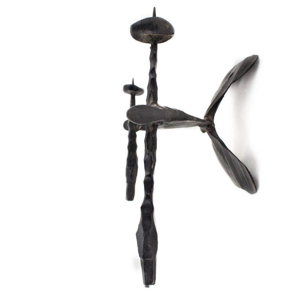 UNTITLED (HAND FORGED IRON CANDELABRA)