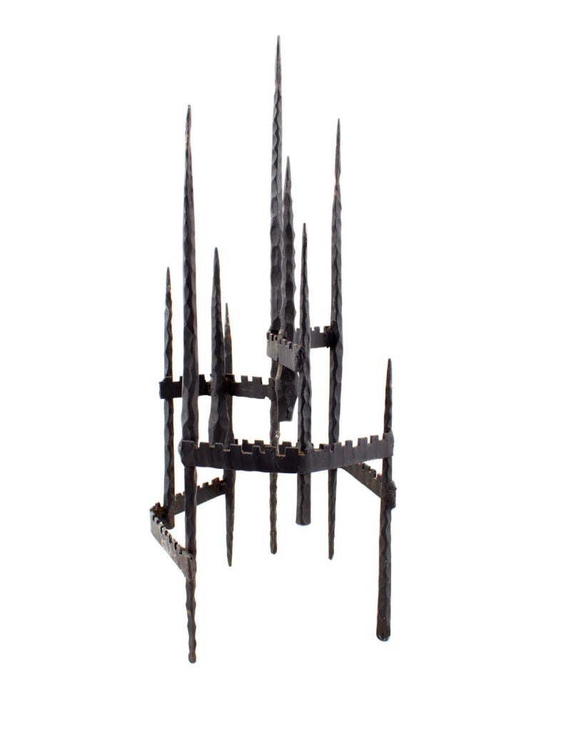 UNTITLED (HAND FORGED IRON SCULPTURE)