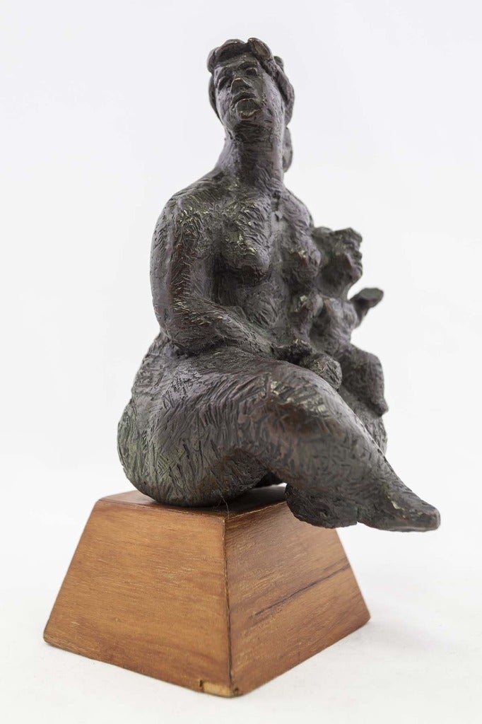 Mother and Child Bronze Sculpture