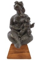 Mother and Child Bronze Sculpture