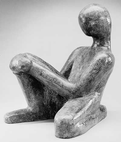 Victor Salmones Figurative Sculpture - Meditation