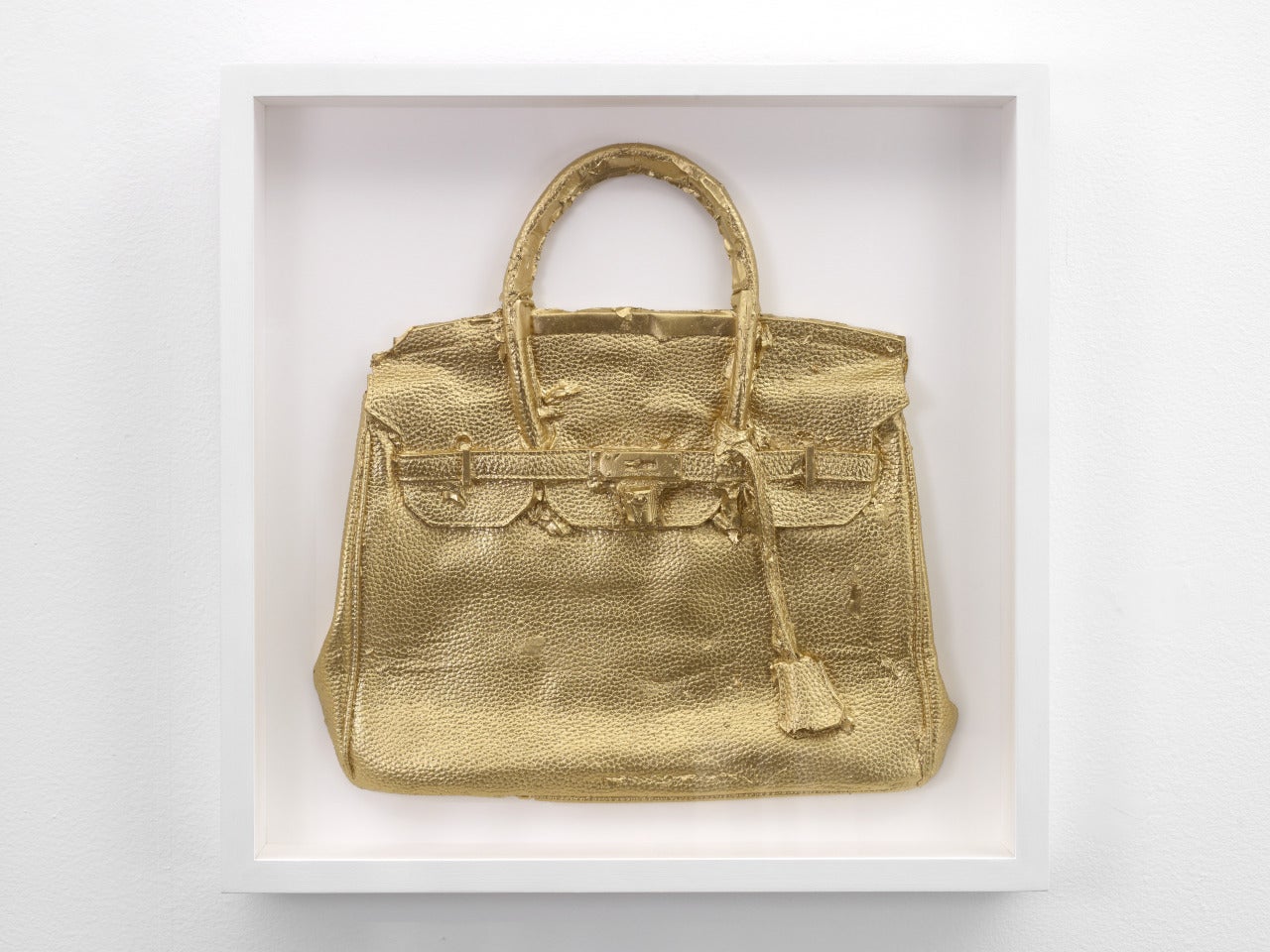 Homemade Hermes Birkin Bag (Gold) - Mixed Media Art by Shelter Serra
