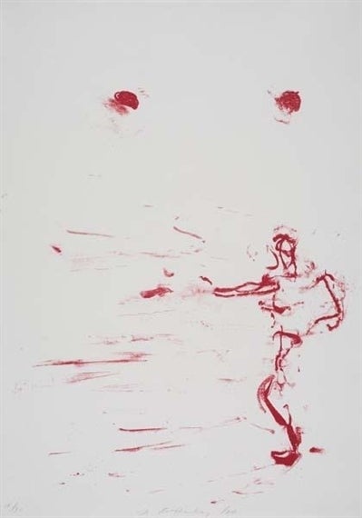 Susan Rothenberg Abstract Print - Red Dance
