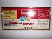 Andy Warhol Campbell's Soup Label (RARE Tomato Soup)