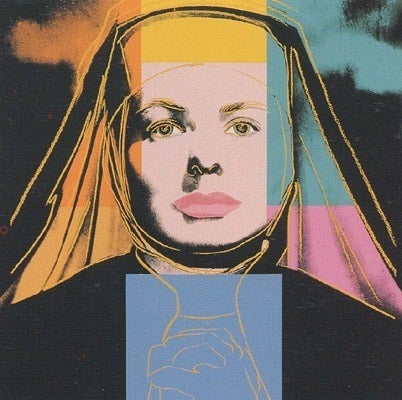 Andy Warhol Portrait Print - Ingrid Bergman: The Nun,  1983