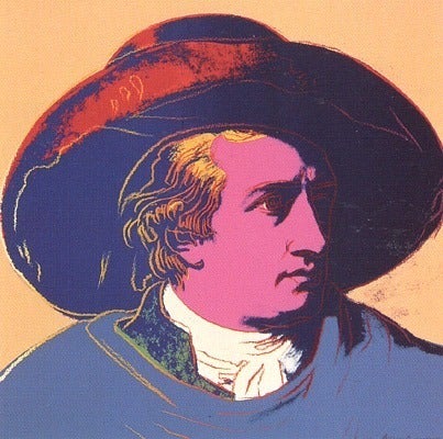 Andy Warhol Portrait Print - Goethe, 1982