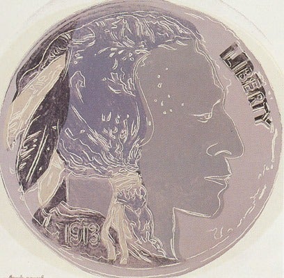 Indian Head Nickel, 1986 - Print by Andy Warhol