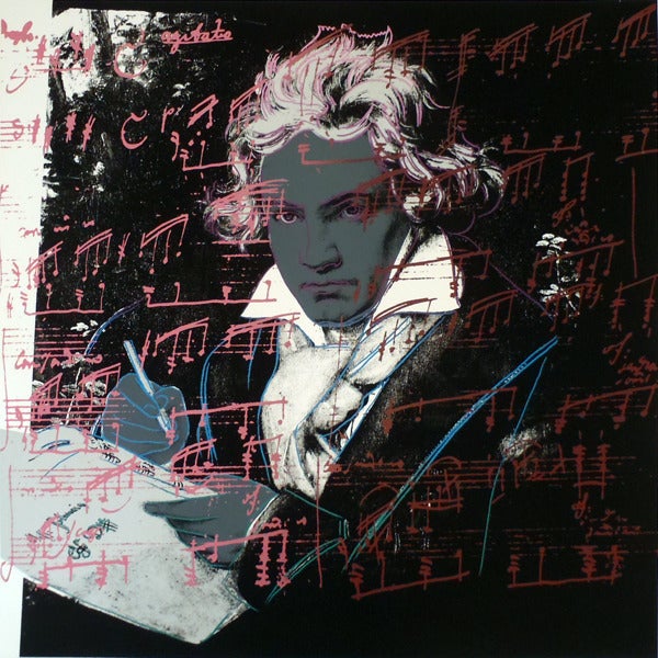 Andy Warhol Portrait Print - Beethoven, 1987