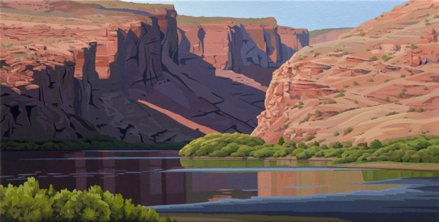 Suzanne Siminger Landscape Painting - River Canyon