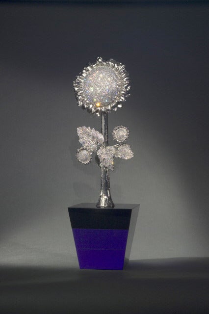 Sunflower - Sculpture by Clarita Brinkerhoff
