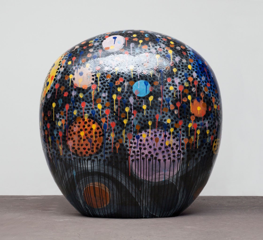 Jun Kaneko Abstract Sculpture - Dango 12-05-43