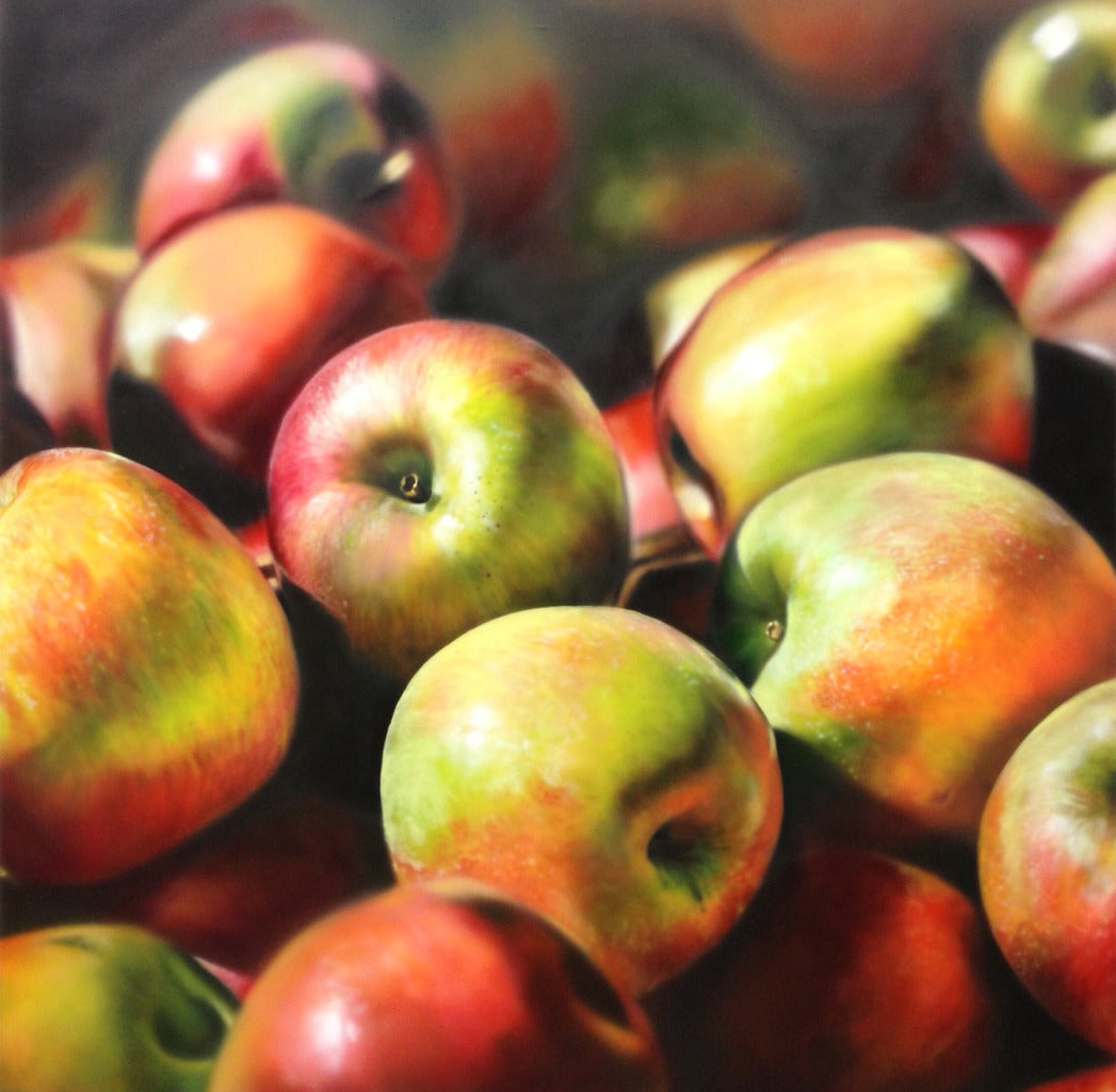 Sunny Apples - Painting by Ben Schonzeit