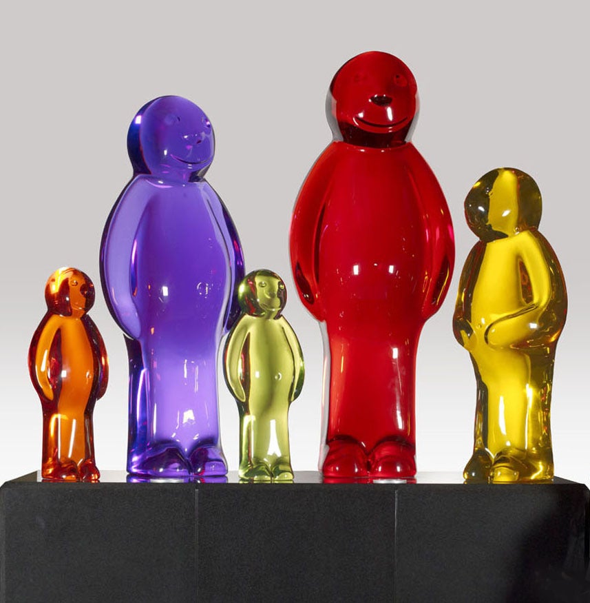 Life Size Jelly Baby Family - Sculpture by Mauro Perucchetti