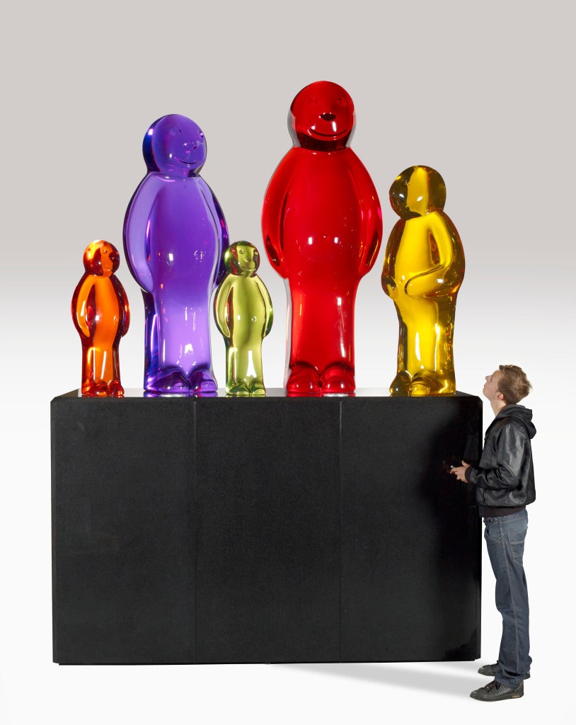 Mauro Perucchetti Figurative Sculpture - Life Size Jelly Baby Family