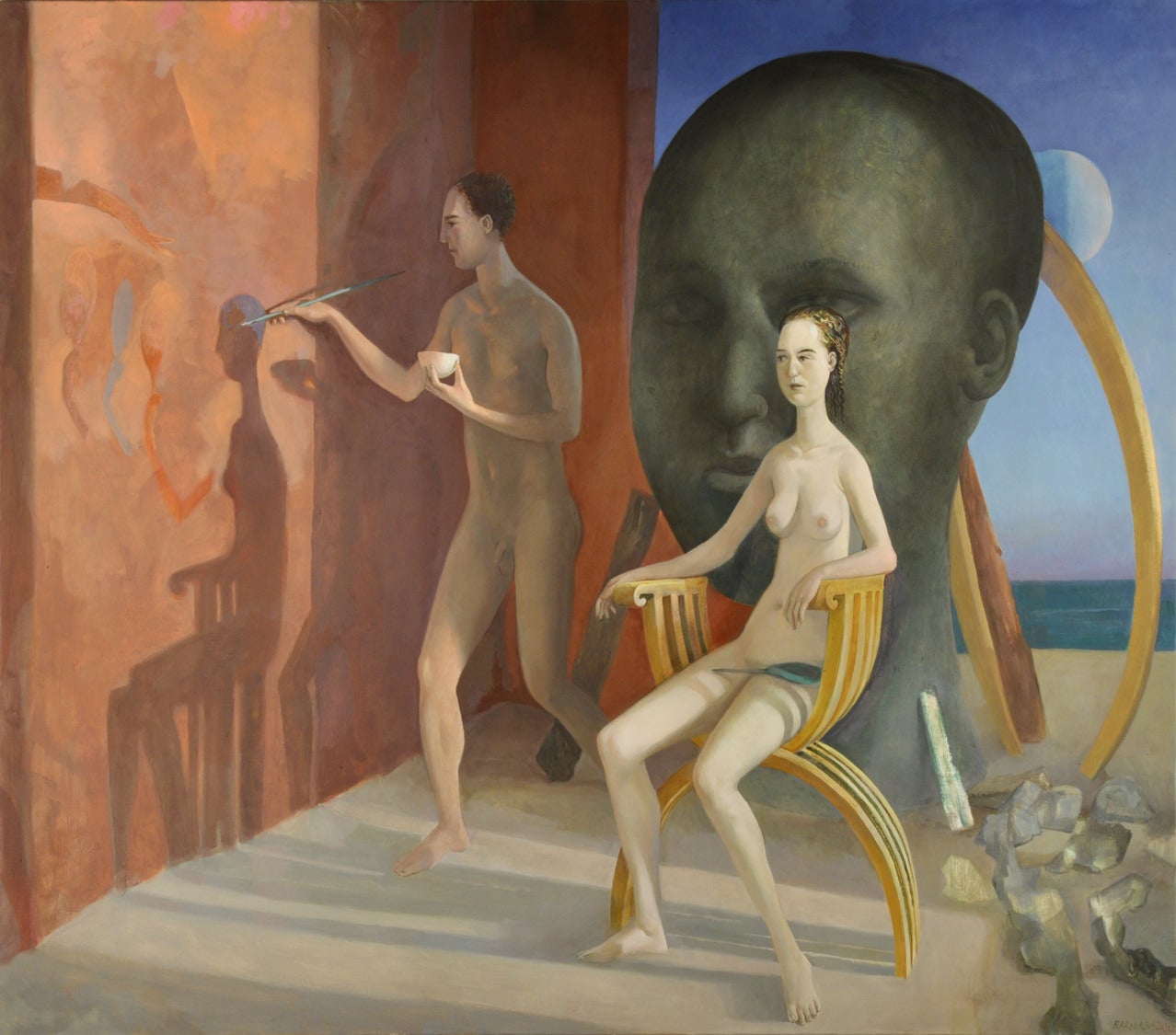Barnaby Fitzgerald Figurative Painting – Profil