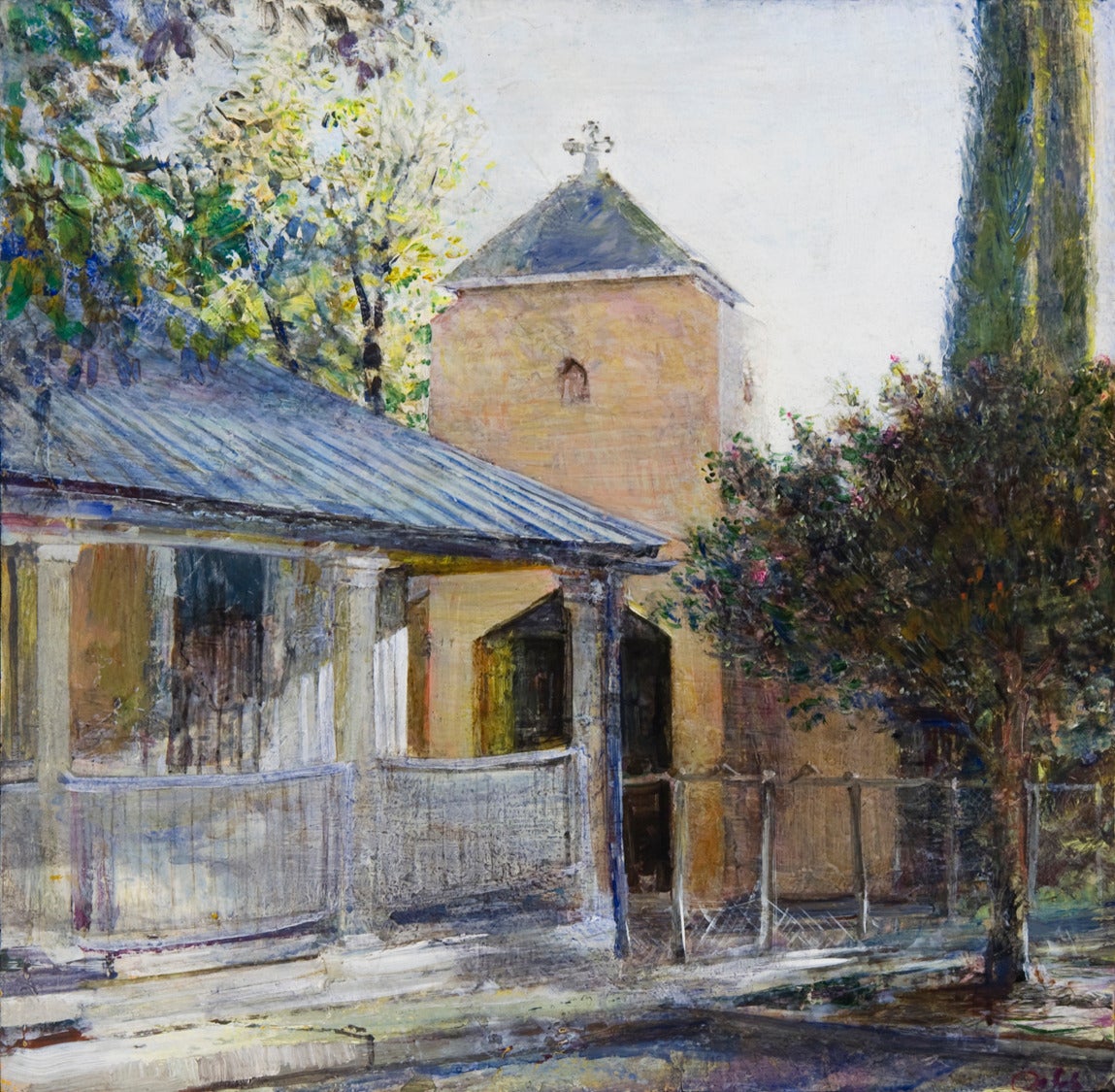 Chapel of the Miracles - Painting by John Cobb