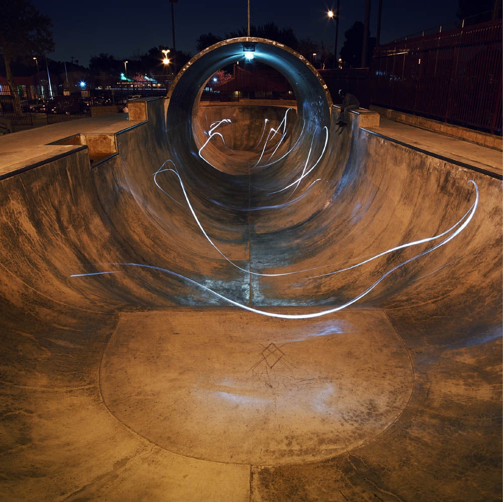 Lia Halloran Abstract Photograph - Dark Skate / Upland Full Pipe