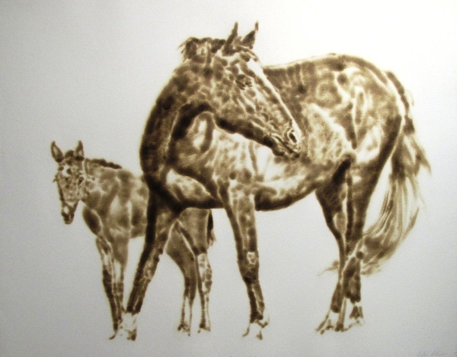 Helen Altman Animal Art - Mare + Colt