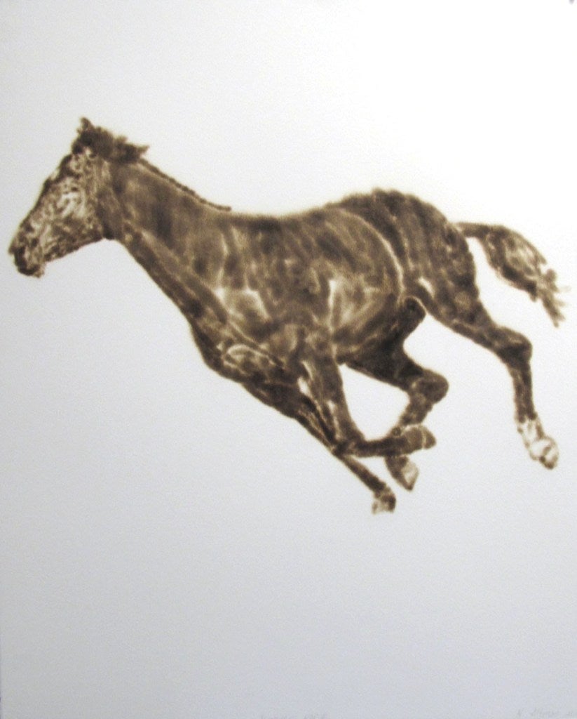 Helen Altman Animal Painting - Running Horse