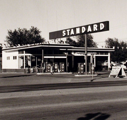Gasoline Stations - Photograph by Ed Ruscha